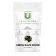 Load image into Gallery viewer, Radish Seeds Black Round-Kitchen Garden Packing