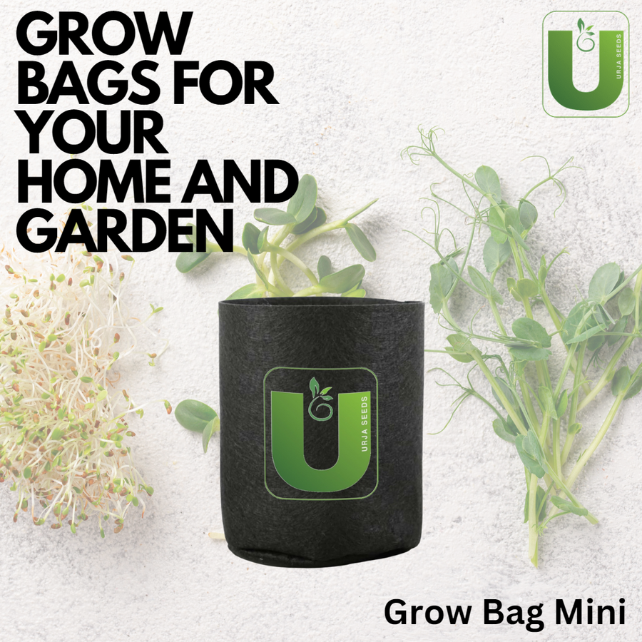 Naviisha Greens. 12 HDPE Grow Bags ( 9 x 12 inches)